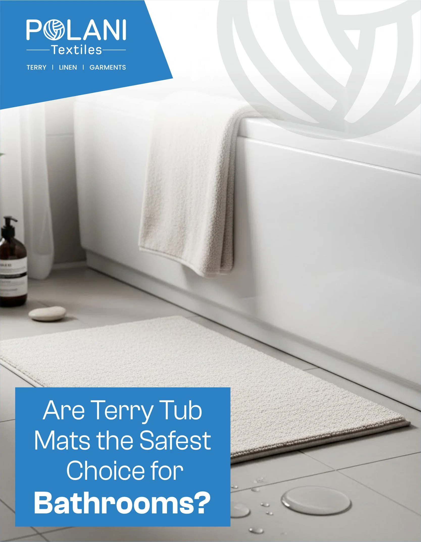 White face cloth with cosmetic items