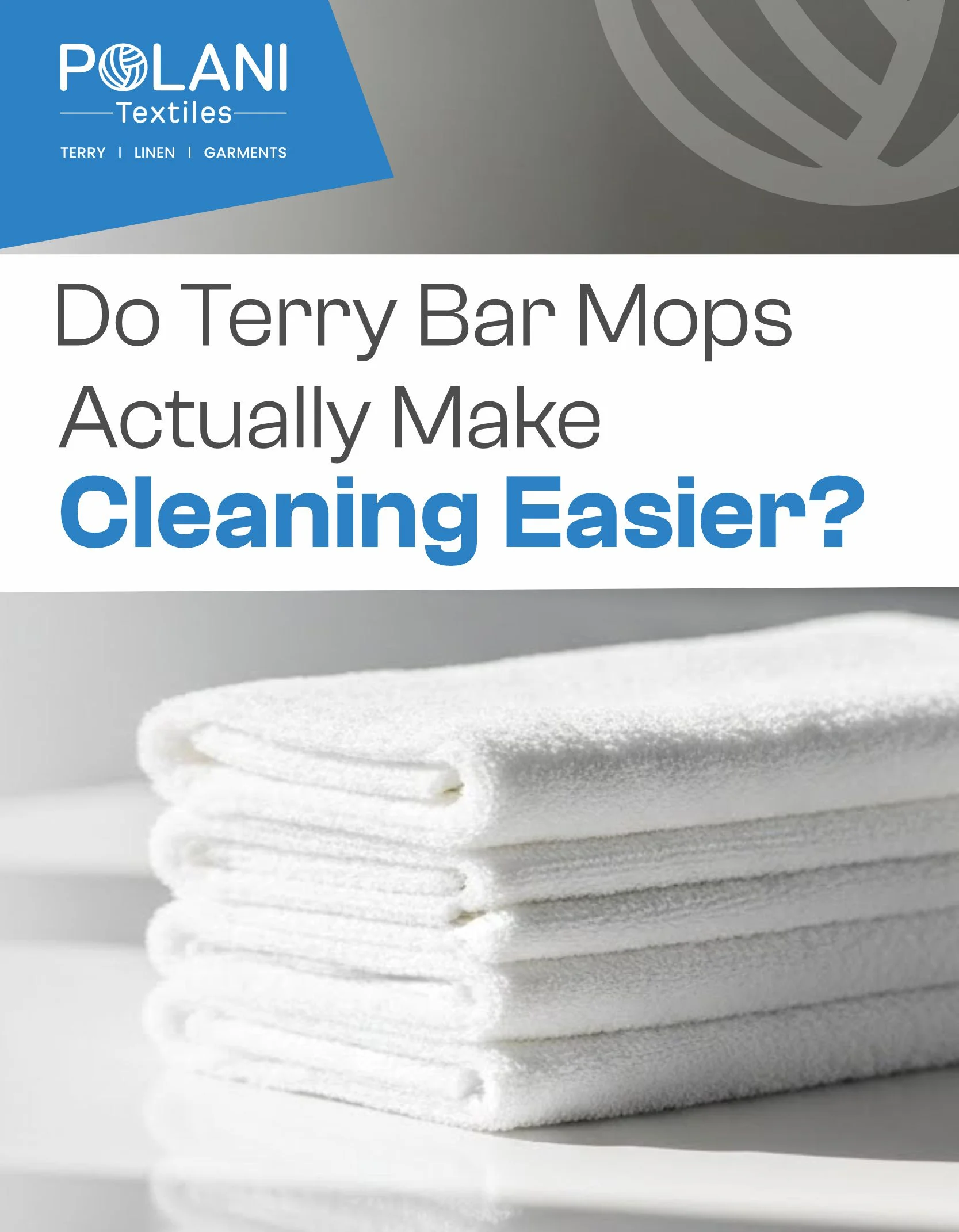 White terry towels with cleaning question.