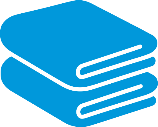 Blue user target icon